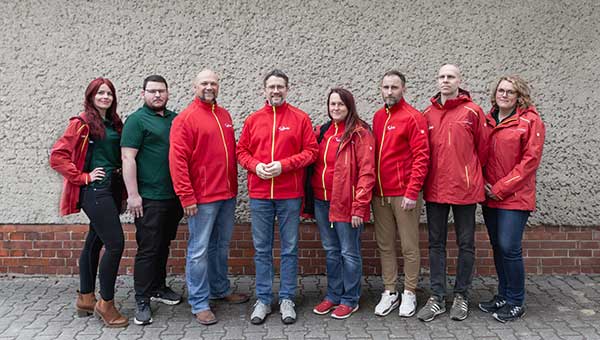 Gruppenbild des Technikteams Wiwo Wildau